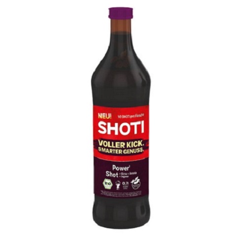 SHOTI bio Power-Shot (hruška, arónie, zázvor), 100% přímo lisovaná šťáva, 0,7 litru