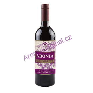 Arónie Víno BIO (černý jeřáb, jeřabina), aróniové víno polosuché 0,75 l