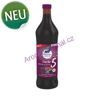 BIO "Freche 5" - Mix 5 šťáv,100%  přímo lisovaná šťáva 0,7 litru