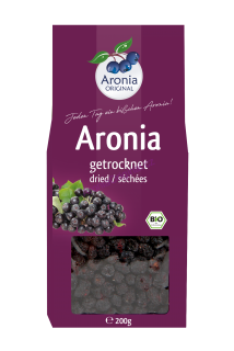 Arónie BIO (černý jeřáb, jeřabina), sušené plody 200 g