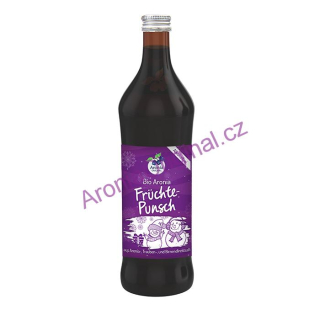 Arónie BIO punč bez alkoholu (černý jeřáb, jeřabina), 0,7 hnědá lahev